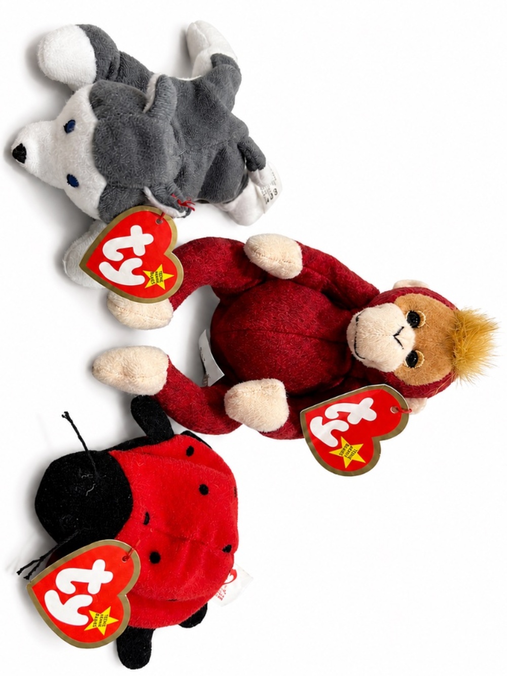 Ty Teenie Beanie Babies Lot of 3 Nook Schweetheart Lucky